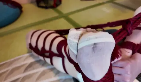Cute Asian Girl in Playful Bondage Scene | HD