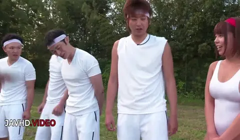 Sara Sajo's Wild Outdoor Japanese Gangbang Adventure