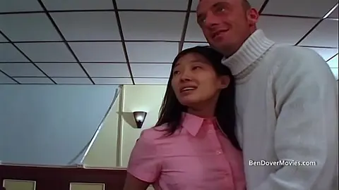 Tiny Asian Girlfriend Gets Double Penetrated & Assfucked by Redhead