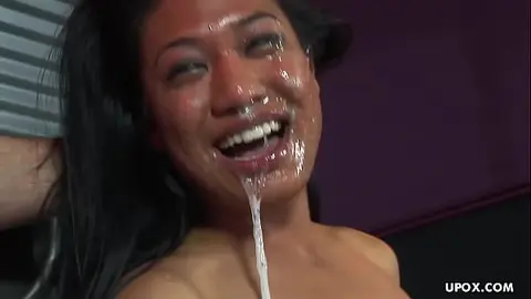 Asian Girl Gets Hard Blowjob & Handjob