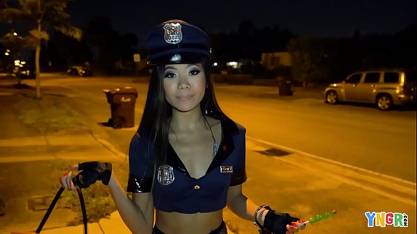 Asian Teen Vina Sky Fucked Hard on Halloween