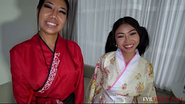 Happy Ending & Double Fuck with Two Asian Masseuses